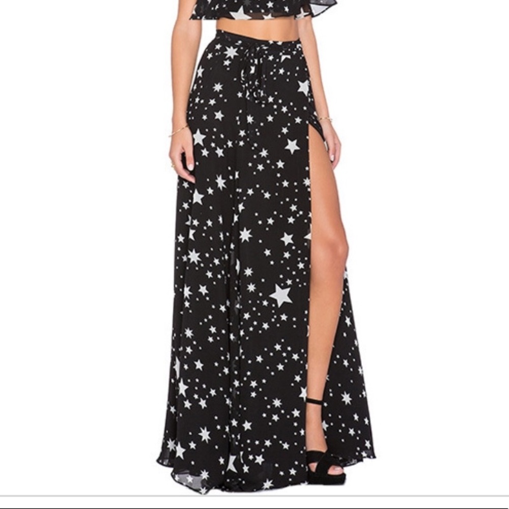 Lovers+friends star maxi skirt